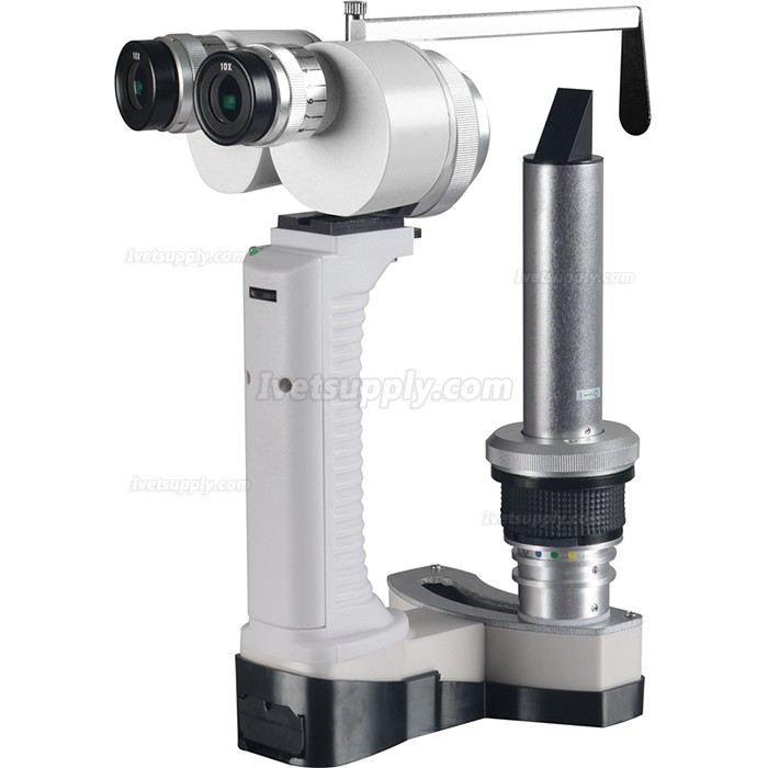 Veterinary Handheld Slit Lamp Portable Slit Lamp (10X/16X/25.6X Magnification)